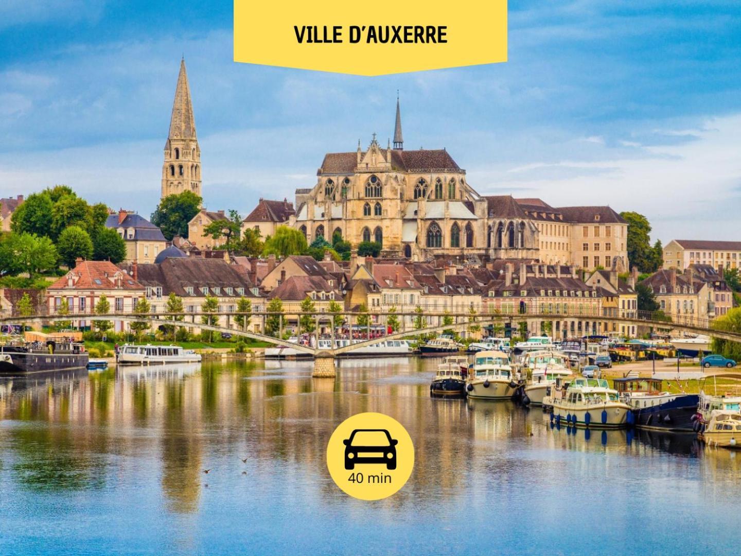 L'Expedition - Best Keys - Experience Unique - Deco Immersive - Lit Queen Size & Canape Convertible - Centre Ville - Netflix & Wifi Illimite - Check-In Autonome - Parking Gratuit Villeneuve-sur-Yonne Buitenkant foto